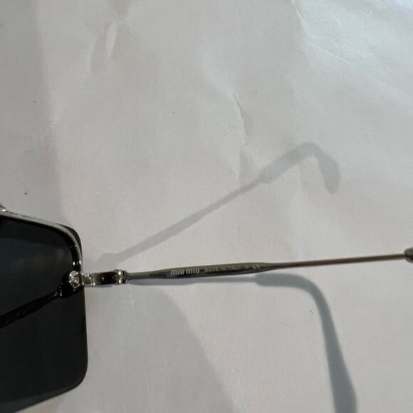 Miu Miu MU 59TS Rimless Gray Sunglasses - Picture 8 of 8